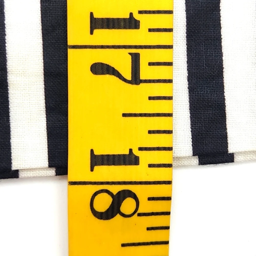 ✨RARE Vintage Carmen Lee Hostess Apron NWOT Black & White Stripe with Red Star